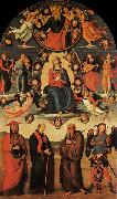 Pietro Perugino Assumption of the Virgin with Four Saints oil on canvas